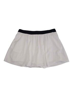 NWT Puma Women's Pleated Golf Skirt Skort High Waist UPF 30 White Navy XL